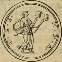 An illustration from Numismata ærea imperatorum, augustarum, et cæsarum, in coloniis, municilpiis, et urbibus jure latio donatis, ex omni modulo percussa (1695)