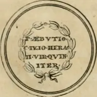An illustration from Numismata ærea imperatorum, augustarum, et cæsarum, in coloniis, municilpiis, et urbibus jure latio donatis, ex omni modulo percussa (1695)