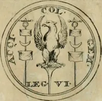 An illustration from Numismata ærea imperatorum, augustarum, et cæsarum, in coloniis, municilpiis, et urbibus jure latio donatis, ex omni modulo percussa (1695)