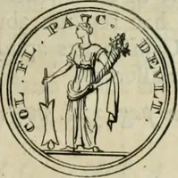 An illustration from Numismata ærea imperatorum, augustarum, et cæsarum, in coloniis, municilpiis, et urbibus jure latio donatis, ex omni modulo percussa (1695)