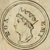 An illustration from Numismata ærea imperatorum, augustarum, et cæsarum, in coloniis, municilpiis, et urbibus jure latio donatis, ex omni modulo percussa (1695)
