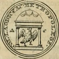 An illustration from Numismata ærea imperatorum, augustarum, et cæsarum, in coloniis, municilpiis, et urbibus jure latio donatis, ex omni modulo percussa (1695)