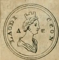 An illustration from Numismata ærea imperatorum, augustarum, et cæsarum, in coloniis, municilpiis, et urbibus jure latio donatis, ex omni modulo percussa (1695)