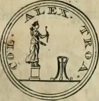 An illustration from Numismata ærea imperatorum, augustarum, et cæsarum, in coloniis, municilpiis, et urbibus jure latio donatis, ex omni modulo percussa (1695)