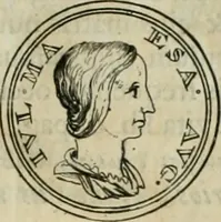 An illustration from Numismata ærea imperatorum, augustarum, et cæsarum, in coloniis, municilpiis, et urbibus jure latio donatis, ex omni modulo percussa (1695)