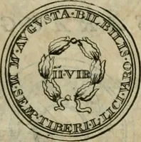 An illustration from Numismata ærea imperatorum, augustarum, et cæsarum, in coloniis, municilpiis, et urbibus jure latio donatis, ex omni modulo percussa (1695)