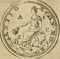 An illustration from Numismata ærea imperatorum, augustarum, et cæsarum, in coloniis, municilpiis, et urbibus jure latio donatis, ex omni modulo percussa (1695)