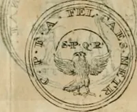 An illustration from Numismata ærea imperatorum, augustarum, et cæsarum, in coloniis, municilpiis, et urbibus jure latio donatis, ex omni modulo percussa (1695)
