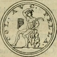 An illustration from Numismata ærea imperatorum, augustarum, et cæsarum, in coloniis, municilpiis, et urbibus jure latio donatis, ex omni modulo percussa (1695)