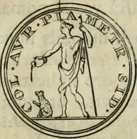 An illustration from Numismata ærea imperatorum, augustarum, et cæsarum, in coloniis, municilpiis, et urbibus jure latio donatis, ex omni modulo percussa (1695)