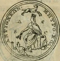 An illustration from Numismata ærea imperatorum, augustarum, et cæsarum, in coloniis, municilpiis, et urbibus jure latio donatis, ex omni modulo percussa (1695)