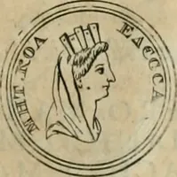 An illustration from Numismata ærea imperatorum, augustarum, et cæsarum, in coloniis, municilpiis, et urbibus jure latio donatis, ex omni modulo percussa (1695)