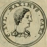 An illustration from Numismata ærea imperatorum, augustarum, et cæsarum, in coloniis, municilpiis, et urbibus jure latio donatis, ex omni modulo percussa (1695)