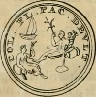 An illustration from Numismata ærea imperatorum, augustarum, et cæsarum, in coloniis, municilpiis, et urbibus jure latio donatis, ex omni modulo percussa (1695)
