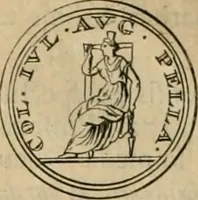 An illustration from Numismata ærea imperatorum, augustarum, et cæsarum, in coloniis, municilpiis, et urbibus jure latio donatis, ex omni modulo percussa (1695)