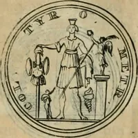 An illustration from Numismata ærea imperatorum, augustarum, et cæsarum, in coloniis, municilpiis, et urbibus jure latio donatis, ex omni modulo percussa (1695)