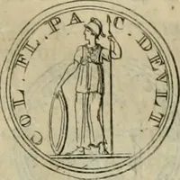 An illustration from Numismata ærea imperatorum, augustarum, et cæsarum, in coloniis, municilpiis, et urbibus jure latio donatis, ex omni modulo percussa (1695)