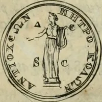 An illustration from Numismata ærea imperatorum, augustarum, et cæsarum, in coloniis, municilpiis, et urbibus jure latio donatis, ex omni modulo percussa (1695)