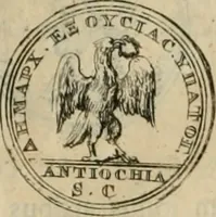 An illustration from Numismata ærea imperatorum, augustarum, et cæsarum, in coloniis, municilpiis, et urbibus jure latio donatis, ex omni modulo percussa (1695)