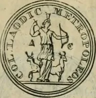 An illustration from Numismata ærea imperatorum, augustarum, et cæsarum, in coloniis, municilpiis, et urbibus jure latio donatis, ex omni modulo percussa (1695)