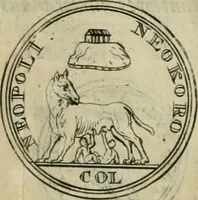 An illustration from Numismata ærea imperatorum, augustarum, et cæsarum, in coloniis, municilpiis, et urbibus jure latio donatis, ex omni modulo percussa (1695)