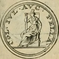 An illustration from Numismata ærea imperatorum, augustarum, et cæsarum, in coloniis, municilpiis, et urbibus jure latio donatis, ex omni modulo percussa (1695)