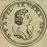 An illustration from Numismata ærea imperatorum, augustarum, et cæsarum, in coloniis, municilpiis, et urbibus jure latio donatis, ex omni modulo percussa (1695)