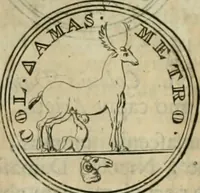 An illustration from Numismata ærea imperatorum, augustarum, et cæsarum, in coloniis, municilpiis, et urbibus jure latio donatis, ex omni modulo percussa (1695)