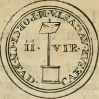 An illustration from Numismata ærea imperatorum, augustarum, et cæsarum, in coloniis, municilpiis, et urbibus jure latio donatis, ex omni modulo percussa (1695)