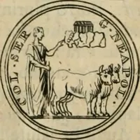 An illustration from Numismata ærea imperatorum, augustarum, et cæsarum, in coloniis, municilpiis, et urbibus jure latio donatis, ex omni modulo percussa (1695)