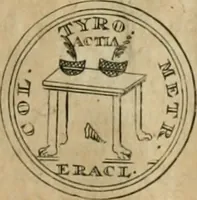 An illustration from Numismata ærea imperatorum, augustarum, et cæsarum, in coloniis, municilpiis, et urbibus jure latio donatis, ex omni modulo percussa (1695)
