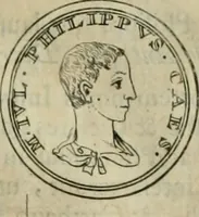 An illustration from Numismata ærea imperatorum, augustarum, et cæsarum, in coloniis, municilpiis, et urbibus jure latio donatis, ex omni modulo percussa (1695)