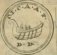 An illustration from Numismata ærea imperatorum, augustarum, et cæsarum, in coloniis, municilpiis, et urbibus jure latio donatis, ex omni modulo percussa (1695)