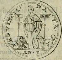 An illustration from Numismata ærea imperatorum, augustarum, et cæsarum, in coloniis, municilpiis, et urbibus jure latio donatis, ex omni modulo percussa (1695)