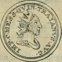 An illustration from Numismata ærea imperatorum, augustarum, et cæsarum, in coloniis, municilpiis, et urbibus jure latio donatis, ex omni modulo percussa (1695)