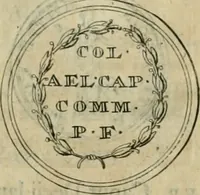 An illustration from Numismata ærea imperatorum, augustarum, et cæsarum, in coloniis, municilpiis, et urbibus jure latio donatis, ex omni modulo percussa (1695)