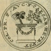An illustration from Numismata ærea imperatorum, augustarum, et cæsarum, in coloniis, municilpiis, et urbibus jure latio donatis, ex omni modulo percussa (1695)