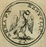 An illustration from Numismata ærea imperatorum, augustarum, et cæsarum, in coloniis, municilpiis, et urbibus jure latio donatis, ex omni modulo percussa (1695)