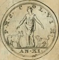 An illustration from Numismata ærea imperatorum, augustarum, et cæsarum, in coloniis, municilpiis, et urbibus jure latio donatis, ex omni modulo percussa (1695)
