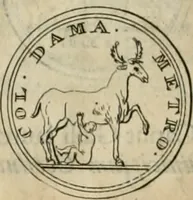 An illustration from Numismata ærea imperatorum, augustarum, et cæsarum, in coloniis, municilpiis, et urbibus jure latio donatis, ex omni modulo percussa (1695)
