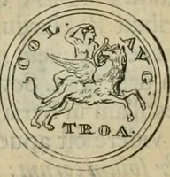 An illustration from Numismata ærea imperatorum, augustarum, et cæsarum, in coloniis, municilpiis, et urbibus jure latio donatis, ex omni modulo percussa (1695)