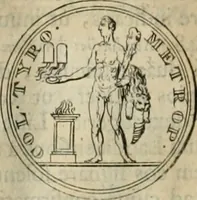 An illustration from Numismata ærea imperatorum, augustarum, et cæsarum, in coloniis, municilpiis, et urbibus jure latio donatis, ex omni modulo percussa (1695)