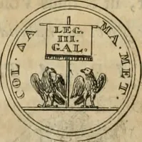 An illustration from Numismata ærea imperatorum, augustarum, et cæsarum, in coloniis, municilpiis, et urbibus jure latio donatis, ex omni modulo percussa (1695)