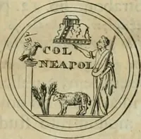 An illustration from Numismata ærea imperatorum, augustarum, et cæsarum, in coloniis, municilpiis, et urbibus jure latio donatis, ex omni modulo percussa (1695)