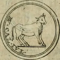 An illustration from Numismata ærea imperatorum, augustarum, et cæsarum, in coloniis, municilpiis, et urbibus jure latio donatis, ex omni modulo percussa (1695)