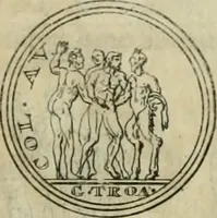 An illustration from Numismata ærea imperatorum, augustarum, et cæsarum, in coloniis, municilpiis, et urbibus jure latio donatis, ex omni modulo percussa (1695)