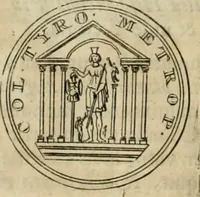 An illustration from Numismata ærea imperatorum, augustarum, et cæsarum, in coloniis, municilpiis, et urbibus jure latio donatis, ex omni modulo percussa (1695)