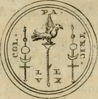 An illustration from Numismata ærea imperatorum, augustarum, et cæsarum, in coloniis, municilpiis, et urbibus jure latio donatis, ex omni modulo percussa (1695)