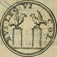 An illustration from Numismata ærea imperatorum, augustarum, et cæsarum, in coloniis, municilpiis, et urbibus jure latio donatis, ex omni modulo percussa (1695)