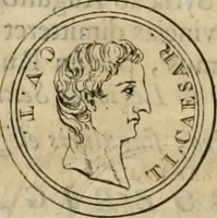 An illustration from Numismata ærea imperatorum, augustarum, et cæsarum, in coloniis, municilpiis, et urbibus jure latio donatis, ex omni modulo percussa (1695)